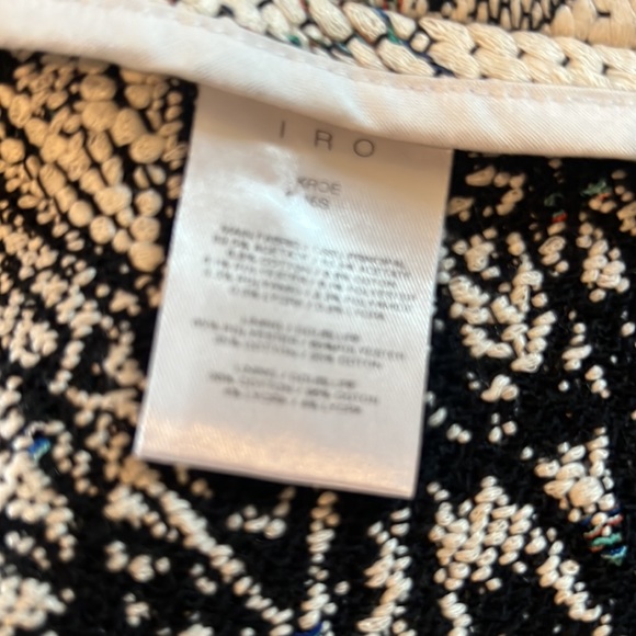 IRO Black and Ivory Kroe Tapestry Jacket - Picture 8 of 8